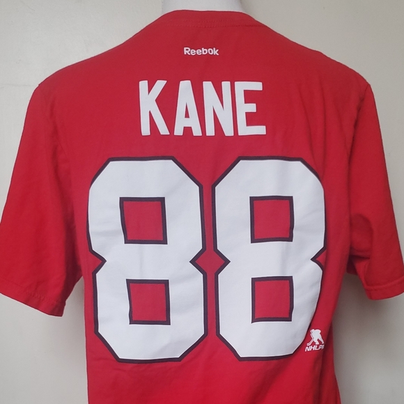 NWOT NHL Chicago Blackhawks Patrick Kane Reebok T-Shirt Size XL Boys 18-20 - Picture 3 of 4
